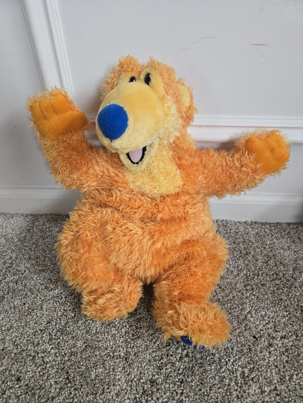 Vtg 90's Bear in the Big Blue House Plush Stuffed Jim Henson Applause 1999